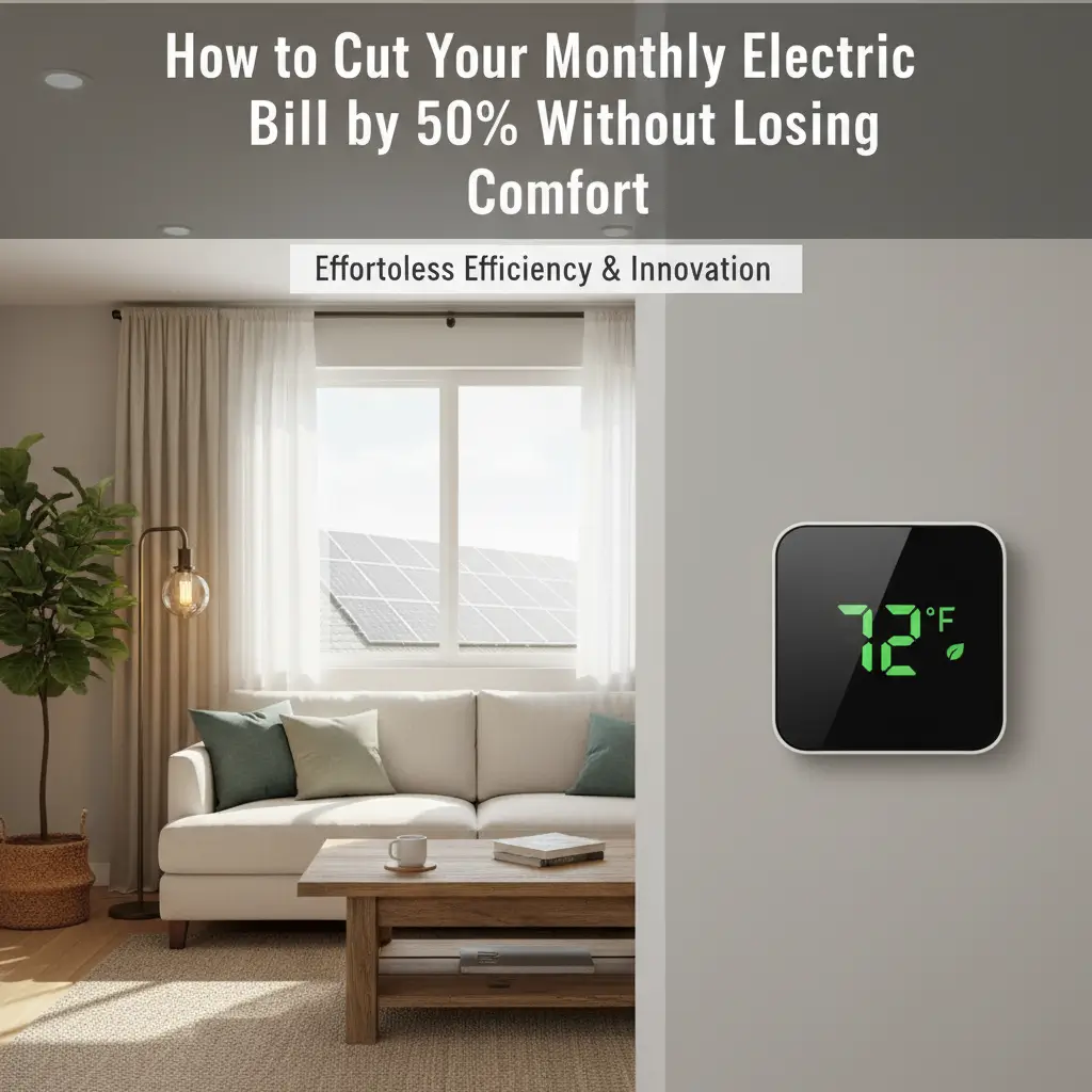 How to Cut Your Monthly Electric Bill by 50% Without Losing Comfort